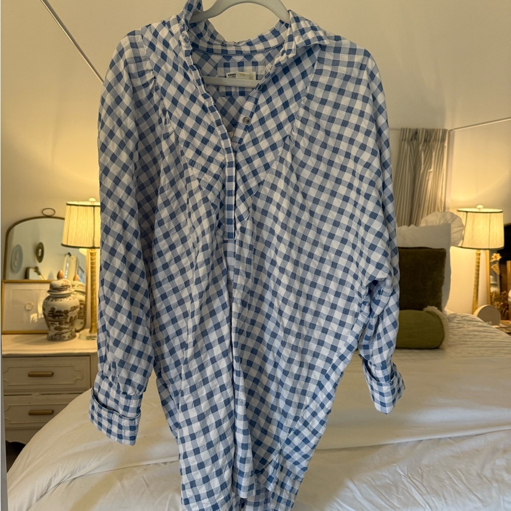 Blue Checkered Dress